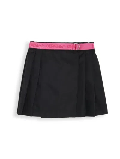 OFF-WHITE LITTLE GIRL'S BOOKISH LOGO BAND SKIRT