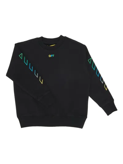 Off-white Kids' Sweatshirt Mit Pfeil-print In Black Multi