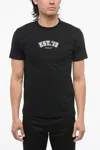 Off-white Logic Printed Slim Fit Crew-neck T-shirt In Black