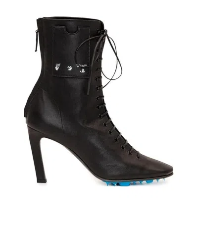 OFF-WHITE OFF-WHITE LOGO ANKLE BOOTS