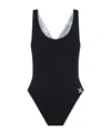 Off-white Logo-appliqué Swimsuit In Black