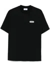 Off-white Logo-appliqué T-shirt In Black