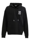 Off-white Skate Hoodie With Drawstring And Kangaroo Pocket In Black