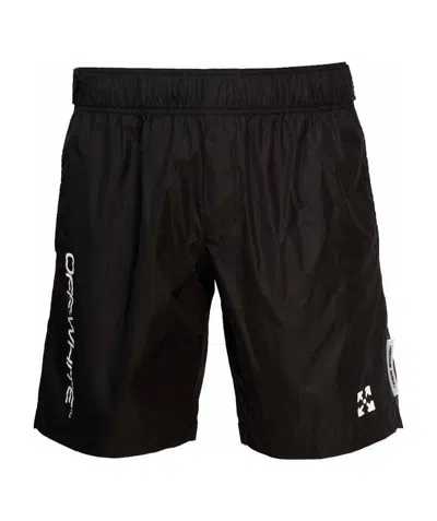 Off-white Logo Bag Shorts In Black