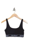 Off-white Logo Band Bralette In Black