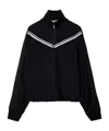 Off-white Off White Black Polyamide Blend Sporty Sweatshirt In Black