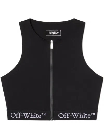 Off-white Logo-band Rowing Top In 1000 Black