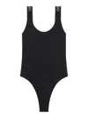 Off-white Off White Logo Swimsuit In Negro