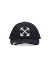 Off-white Curved Visor Baseball Cap In Black Cotton In Black