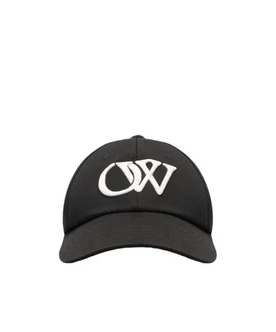 Off-white Logo Baseball Cap In Black