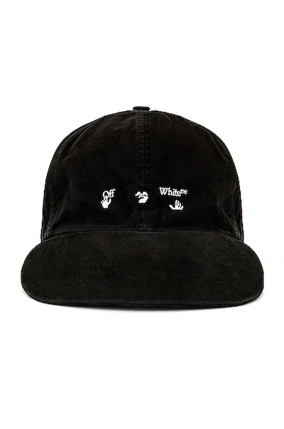 Off-white Logo Baseball Cap In Black
