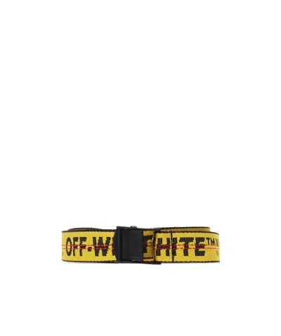 Off-white Logo Belt In Black