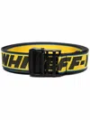 Off-white Logo Belt In Giallo