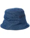 Off-white Bookish Denim Bucket Hat In Blue