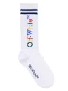 Off-white Logo Bookish Socks In White