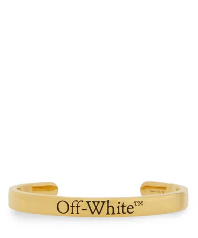 Off-white Logo Bracelet In Gold