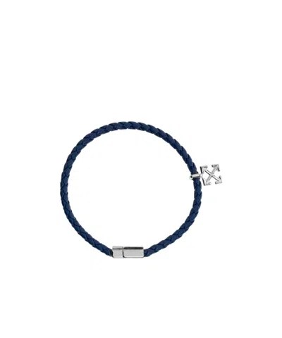 Off-white Logo Bracelet In Blue