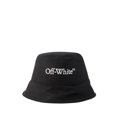 Off-white Logo Bucket Hat - Cotton - Black/white