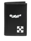 Off-white "logo" Card Holder In Black