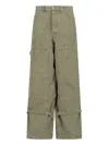 Off-white Military Green Canvas Carpenter Pants In Green