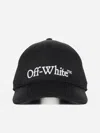 Off-white Off White™ Black Baseball Cap With Logo In Black,white