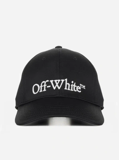 Off-white Bookish Baseball Cap In Black,white
