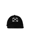 Off-white Arrow Brand-embroidered Cotton-twill Baseball Cap In Black
