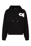 Off-white Shared Logo Skate Hoodie In Black