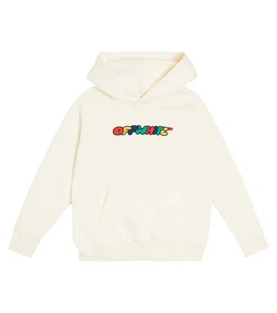 OFF-WHITE LOGO COTTON JERSEY HOODIE