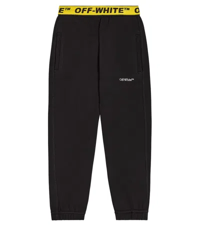 Off-white Kids' Sweatpants With Pockets In Black/yellow