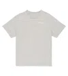 Off-white Logo Cotton Jersey T-shirt In Grey Multi