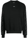 Off-white Regular Fit Jersey With Distinctive Logo And Textured Detailing In Black