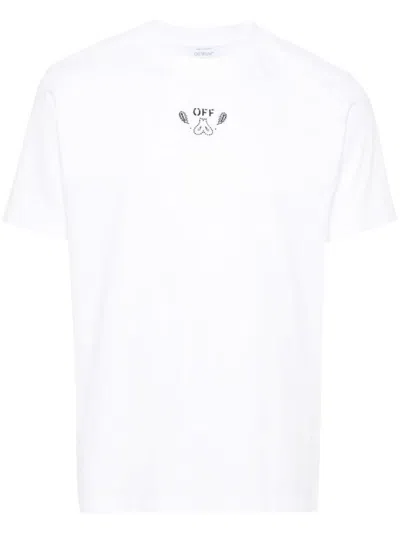 Off-white White And Black Cotton T-shirt