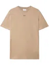 Off-white Off White Logo Cotton T Shirt In Brown