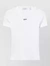 Off-white Off White Off Stamp Rib Basic Tee White Black In White