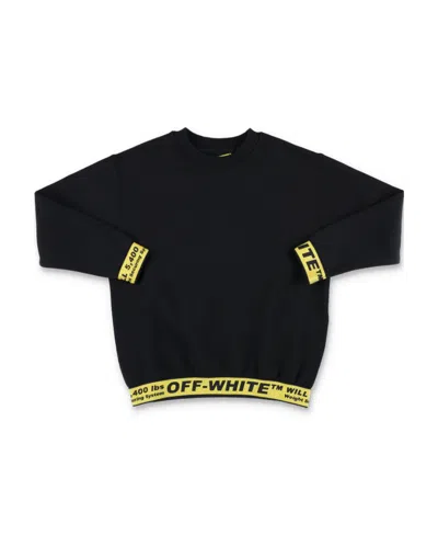 Off-white Logo Crew-neck Sweatshirt In Black