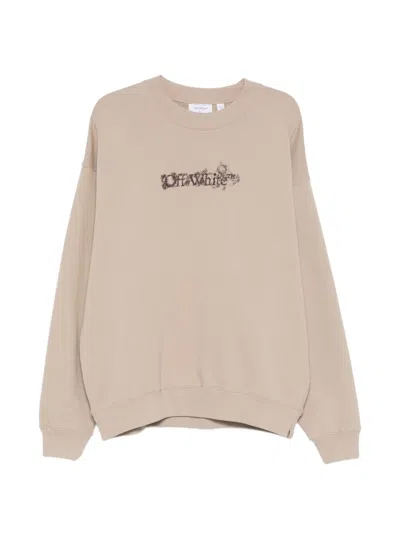 Off-white Logo Crew-neck Sweatshirt In Multi