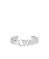 Off-white Logo Cuff Bracelet In White