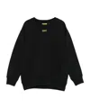 Off-white Long-sleeved Crew Neck Sweatshirt In Black