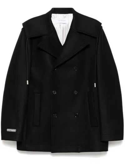 Off-white Logo-detail Jacket In Black
