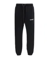 Off-white Helvetica-print Track Pants In Black