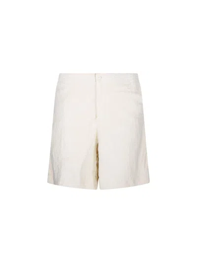 Off-white Logo Detailed Shorts In White