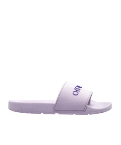 Off-white Logo Embossed Slip-on Slides