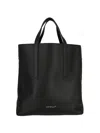 Off-white Logo-embossed Tote Bag In Black
