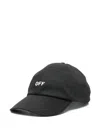 Off-white Logo-embroidered Baseball Cap With Curved Peak In Black