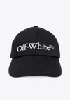 Off-white Logo-embroidered Baseball Cap In Black