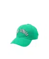Off-white Logo-embroidered Baseball Cap In Green