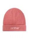 Off-white Logo-embroidered Beanie In Pink