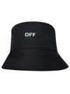 Off-white Reversible Domed Crown Bucket Hat In Black