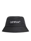 OFF-WHITE LOGO EMBROIDERED BUCKET HAT